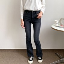헤이진 여성용 인생핏 롱기장 부츠컷 블랙진 002