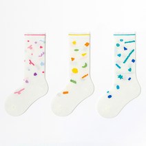 제이셀 여아용 플라워페스티벌 양말 3종 세트 M824