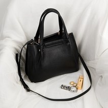 끄레앙 여성용 3단 분리수납 소가죽 토트백 L7604