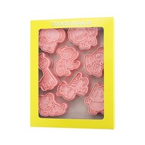 이홈베이킹 동물 푸쉬커터 8종 세트, 1세트