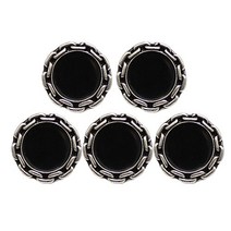 넬리 단추 18mm, 실버블랙, 5개