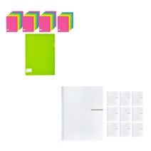 에코청운 드롭홀더 A4 20p + 칼라칩 라운드화일 둥근쫄대 A4 10p, 랜덤발송(드롭홀더 A4), 투명(라운드 화일) + 랜덤발송(칼라칩), 1세트