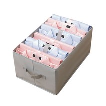 하늬통상 옥스포드 칸막이 의류 대형 6칸 정리함, 그레이, 1개