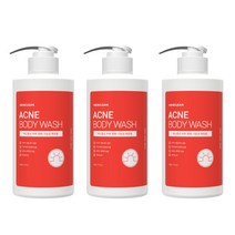 히즈클린 여드름 바디워시, 500ml, 3개