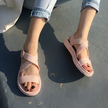 따봉오빠 여성용 크로스 엑스 데일리 젤리 샌들 2cm JNH1287