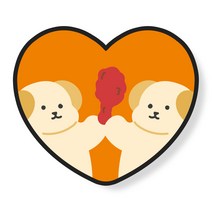 누아트 하트 스마트톡, 강아지 양념닭다리, 1개