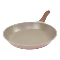키친아트 본 우드 파스텔핑크 다이아 프라이팬, 30 cm, 1개