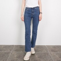 여성용 워싱 컷팅 빈티지 청바지