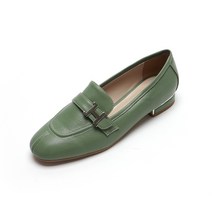 여성용 노렌 H 버클 쿠션 로퍼