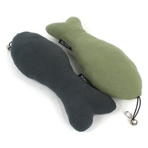 펫츠몬 고양이 낚싯대 리필 겸용 듬뿍 물고기 쿠션 2종 세트, 1세트, 캣닢, 마따따비