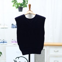 라라온 다제이 와플 브이넥 베스트