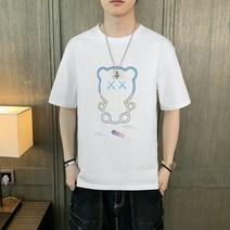 남성용 알럽홈 패턴 시리즈 반팔티