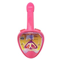 나이스프로 아동용 풀페이스 스노쿨링 마스크, 홀로그램 핑크