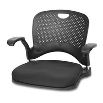 체어포커스 지니 메쉬 좌식의자 GN103 팔걸이형, 블랙
