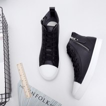 윈윈컴퍼니 남성용 옆지퍼 데일리 캐주얼 하이탑 스니커즈 YT_RC969