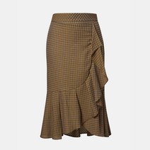 나이스클랍 러플 랩 스커트 N212MWS411