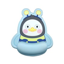 베이비 펭수 손목보호 젤 쿠션 마우스패드, BLUE, 1개