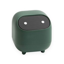 홈바내쓰 가정용 원터치 미니 책상 다용도 쓰레기통, 그린, 1개