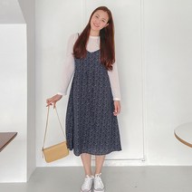 로미스토리 빅사이즈 플라워 뷔스티에 원피스