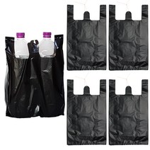 쓰리포 손잡이 마트 비닐봉투 검정, 4개, 8L