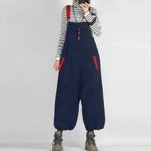 MA 빅사이즈 워싱 멜빵바지