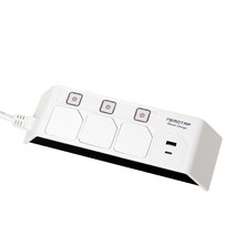 네모탭 개별 USB 고속충전 C타입 멀티탭 3구 SY-NB3 USBCT2, 1개, 3m
