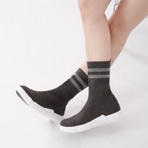 두줄 양모 니트 스판 삭스 키높이 스니커즈 KA-680