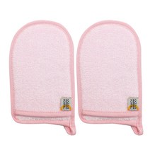 오션타올 소프트 바디퍼프 2p, 핑크, 2개입, 1개