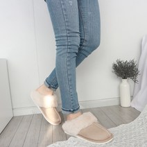 헬로슈즈 여성용 퍼 슬리퍼 hs2432