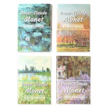 모노라이크 머스트 해브 스티키 점착메모지 80p x 4종, oscar claude monet, 1세트