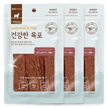굿데이 강아지 건강한 육포 슬라이스 간식, 3개, 참치