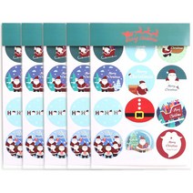 파티해 크리스마스 스티커 3p, 산타, 5개
