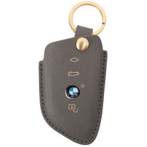 바슬리 BMW 2세대 크리스페 가죽 스마트 키케이스, 에땅 금, BM024