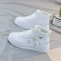 윈윈컴퍼니 여성용 플라워럽 자수 하이탑 스니커즈 YT_RC1428