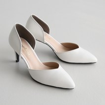 단골언니 여성용 양사이드 오픈 브릿지 펌프스 힐 7cm