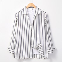 레이먼 남성용 프온 삼색 스트라이프 카라 셔츠