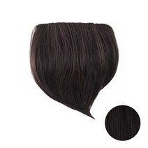 픽앤웨어 남성용 인모 믹스 M자 커버 꽂아 볼륨업 와이드 앞머리 가발 14cm, 내츄럴 블랙, 1개
