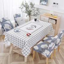 에어 북유럽 린넨 식탁보, TYPE F, 140 x 180 cm