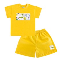 키즈크루 스마일데이 반팔 + 반바지 세트