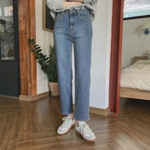 여성용 사미안 베이직핏 일자 데님팬츠 PT8277K18