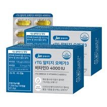 JW중외제약 rTG 알티지 오메가3 비타민D 4000IU 61.8g, 2개, 60정