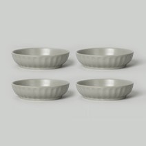 쓰임 마일드 매트 찬기 소, 그레이, 4개