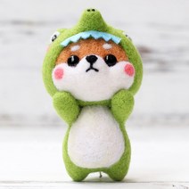펫돌 양양이 니들펠트 인형 DIY 세트, 공룡 시바, 1세트