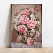 플레이어바웃 DIY 명화 그리기 세트 40 x 50 cm, 다마스크 로즈 (GX40042)