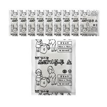 킹스봉 배접 재활용 쓰레기 비닐 봉투 투명 소 20p, 10개, 40L