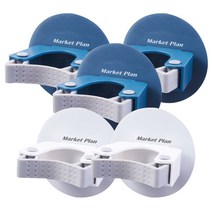 마켓플랜 대걸레 고정후크 블루 3p + 화이트 2p 세트, 블루, 화이트, 1세트