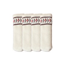 코쿼드 층간소음 바닥보호 식탁의자 다리커버 4p, 노르딕B 화이트