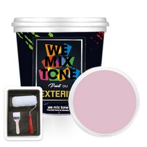 WEMIXTONE 외부용 EXTERIOR 페인트 3L + 붓 + 로울러 + 트레이 세트, WMT0535P01(페인트)