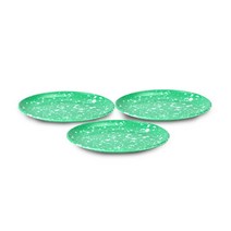 한식 타원 접시 쑥색 223 x 166 x 21 mm, 3개, 단품