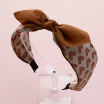 핸날 러블리 와이드 리본 반다나 머리띠